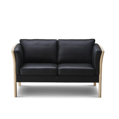 Tessa | 2-personers sofa - Luna læder / Sort